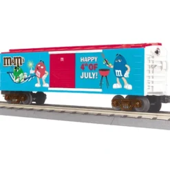Trains*MTH 30-74642 M&M's 4th of July Boxcar w/Blinking Light - Model Train Junction: Quality Parts and Art Supplies