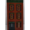 Trains*MTH 30-90374 Miner Red Brick W/Black Shutters 3-Story Town House # 2 - Model Train Junction: Quality Parts and Art Supplies