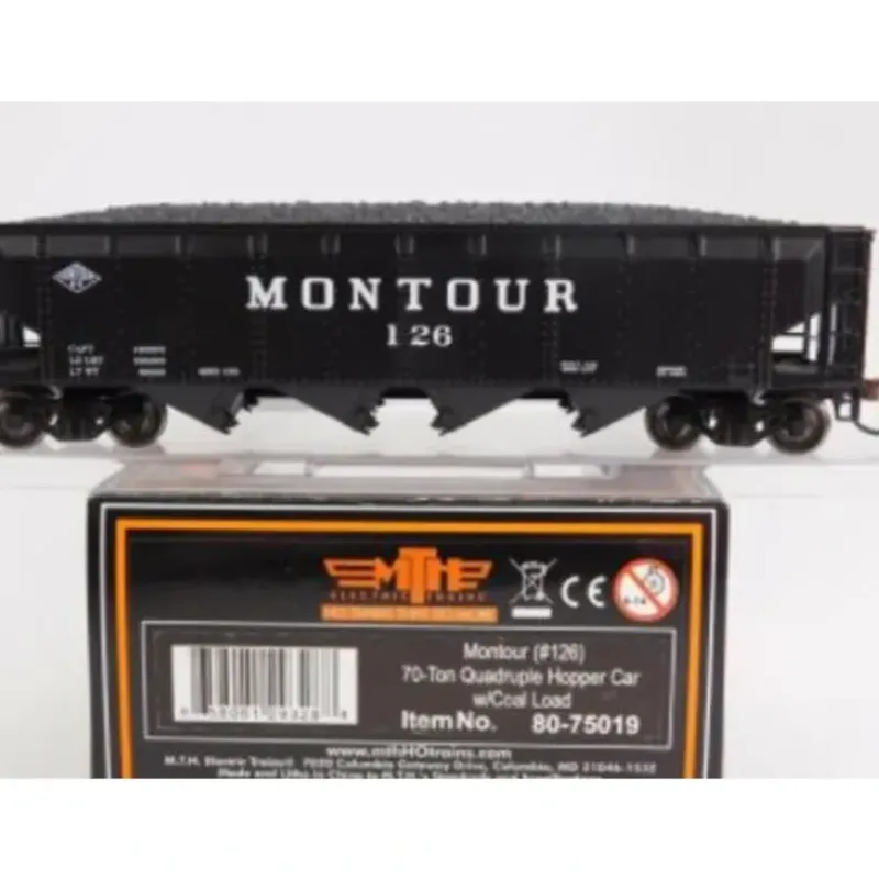 Trains*MTH 80-75019 Montour HO Scale 75-Ton Quadruple Hopper Car #126 - Model Train Junction: Quality Parts and Art Supplies