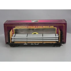 Trains*MTH 20-98665 New Haven Flat Car w/Bulkheads & Pipe Load - Model Train Junction: Quality Parts and Art Supplies