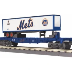 Trains*MTH 30-76263 New York Mets Flatcar w/Trailer - Model Train Junction: Quality Parts and Art Supplies