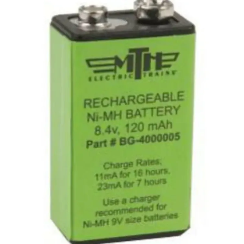 Trains*MTH 50-1008 Ni-MH 8.4 Volt 120 mAh Rechargeable Proto-Sound Battery - Model Train Junction: Quality Parts and Art Supplies