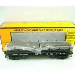 Trains*MTH 30-79257 Norfolk & Western Operating Flat Car - Model Train Junction: Quality Parts and Art Supplies