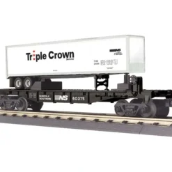 Trains*MTH 30-76358 Norfolk Southern Flat Car w/ Trailer - Model Train Junction: Quality Parts and Art Supplies