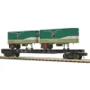 Trains*MTH 20-98698 Northern Pacific Flat Car with 2 PUP Trailers - Model Train Junction: Quality Parts and Art Supplies