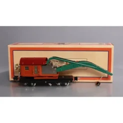 Trains*MTH 11-70017 O #2810 Derrick Car, Terra Cotta/Maroon - Model Train Junction: Quality Parts and Art Supplies