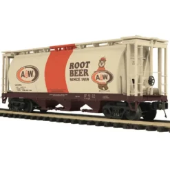 Trains*MTH 20-97685 O A&W Rootbeer 3-Bay Cylindrical Hopper Car #191910 - Model Train Junction: Quality Parts and Art Supplies