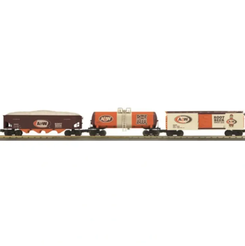 Trains*MTH 30-7048 O A&W Rootbeer RailKing Freight Car Set (Set of 3) - Model Train Junction: Quality Parts and Art Supplies