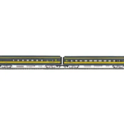 Trains*MTH 20-66095 O Alaska 70' Streamlined Sleeper/Diner Passenger Car Set (Set of 2) - Model Train Junction: Quality Parts and Art Supplies