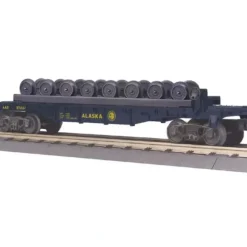 Trains*MTH 30-76366 O Alaska RailKing Flat Car with Wheel Set #97884 - Model Train Junction: Quality Parts and Art Supplies