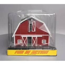 Trains*MTH 30-90407 O Assembled Red Barn w/Green Roof - Model Train Junction: Quality Parts and Art Supplies