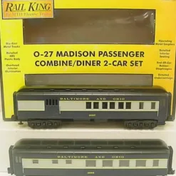 Trains*MTH 30-6269 O Baltimore & Ohio Madison Combo/Diner Set #3669/#3667 (Set of 2) LN/Box - Model Train Junction: Quality Parts and Art Supplies