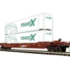 Trains*MTH 20-95093 O BNSF Husky Stack Car #668375 - Model Train Junction: Quality Parts and Art Supplies