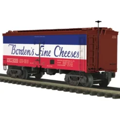 Trains*MTH 20-94360 O Borden's 36' Woodsided Reefer Car #85359 - Model Train Junction: Quality Parts and Art Supplies