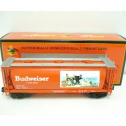 Trains*MTH 20-97686 O Budweiser 3-Bay Cylindrical Hopper #195925 - Model Train Junction: Quality Parts and Art Supplies