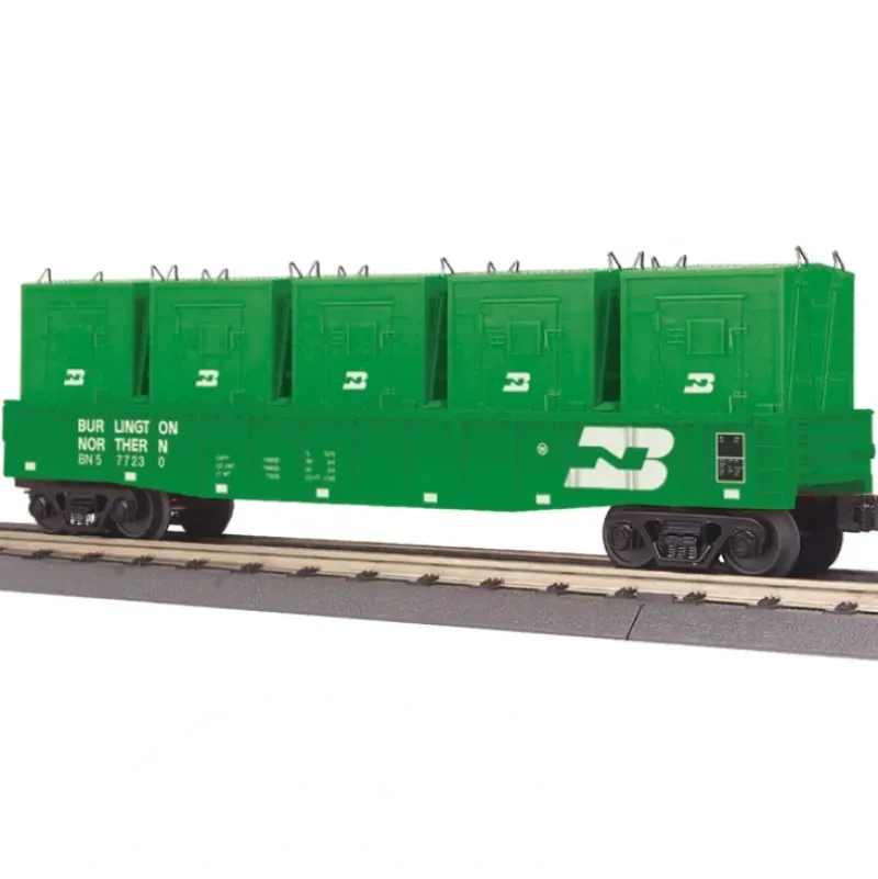 Trains*MTH 30-72144 O Burlington Northern Gondola Car with LCL Containers LN/Box - Model Train Junction: Quality Parts and Art Supplies