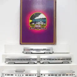 Trains*MTH 20-6004 O California Zephyr 60' Aluminum Passenger Car Set (Set of 5) - Model Train Junction: Quality Parts and Art Supplies
