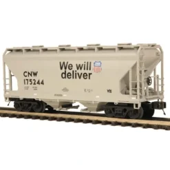 Trains*MTH 20-97648 O C&NW 2-Bay Centerflow Hopper #175244 - Model Train Junction: Quality Parts and Art Supplies