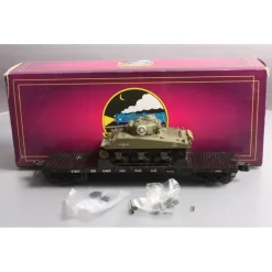 Trains*MTH 20-98740 O C&O 50T Wood Flatcar with Sherman Tank - Model Train Junction: Quality Parts and Art Supplies
