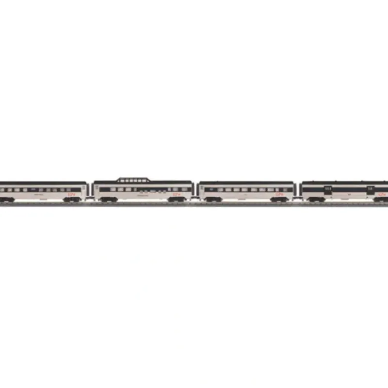 Trains*MTH 30-67378 O Canadian National 60' Streamlined ABS Passenger Set (Set of 4) - Model Train Junction: Quality Parts and Art Supplies