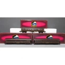Trains*MTH 20-62011 O Central Pacific 64' Woodsided Passenger Car Set (Set of 3) - Model Train Junction: Quality Parts and Art Supplies