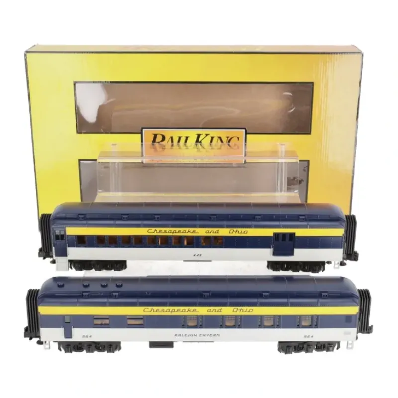 Trains*MTH 30-69286 O Chesapeake & Ohio 2-Car 60' Madison Passenger Car Set LN/Box - Model Train Junction: Quality Parts and Art Supplies