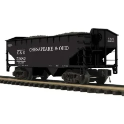 Trains*MTH 20-97696 O Chesapeake & Ohio 2-Bay Offset Hopper Car #52682 - Model Train Junction: Quality Parts and Art Supplies