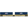 Trains*MTH 20-95066 O CMA Spine Car Set with 2 48' Containers (Set of 2) - Model Train Junction: Quality Parts and Art Supplies