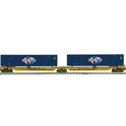 Trains*MTH 20-95066 O CMA Spine Car Set with 2 48' Containers (Set of 2) - Model Train Junction: Quality Parts and Art Supplies