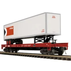 Trains*MTH 20-98691 O CP Rail Flat Car w/ 48' Trailer #505189 - Model Train Junction: Quality Parts and Art Supplies