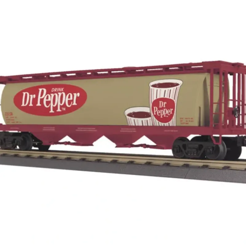 Trains*MTH 30-75368 O Dr Pepper 4-Bay Cylindrical Hopper Car - Model Train Junction: Quality Parts and Art Supplies
