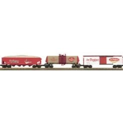 Trains*MTH 30-7049 O Dr Pepper RailKing Freight Car Set (Set of 3) - Model Train Junction: Quality Parts and Art Supplies