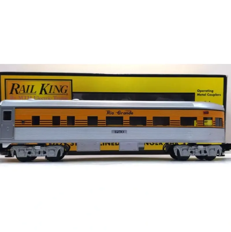 Trains*MTH 30-6094-4 O DRGW Streamlined Observation Car #1250 EX/Box - Model Train Junction: Quality Parts and Art Supplies