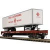 Trains*MTH 20-98693 O Erie Lackawanna Flat Car w/ 48' Trailer #252496 - Model Train Junction: Quality Parts and Art Supplies
