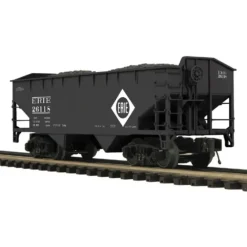 Trains*MTH 20-97681 O Erie Premier 2-Bay Offset Hopper Car Set (Set of 2) - Model Train Junction: Quality Parts and Art Supplies