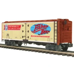 Trains*MTH 20-94240 O Fisher Beer 40' Steel Sided Reefer Car #84132 - Model Train Junction: Quality Parts and Art Supplies