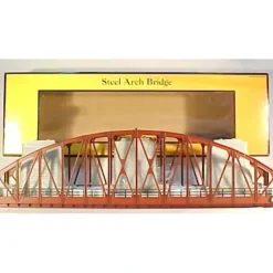 Trains*MTH 40-1031 O Gauge 30 Inch Rust Colored Steel Arch Bridge w/ Piers - Model Train Junction: Quality Parts and Art Supplies