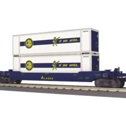Trains*MTH 30-76377 O Gauge Alaska Husky Stack Car #320157 - Model Train Junction: Quality Parts and Art Supplies