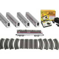 Trains*MTH 30-4018-0 O Gauge Amtrak RailKing Genesis Diesel Passenger Train Set w/Horn - Model Train Junction: Quality Parts and Art Supplies