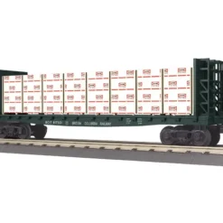 Trains*MTH 30-76343 O Gauge British Columbia Bulkhead Flatcar #817501 w/Lumber Load - Model Train Junction: Quality Parts and Art Supplies