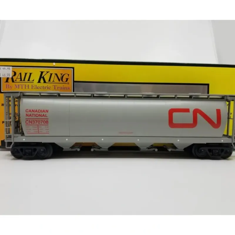 Trains*MTH 30-75363 O Gauge Canadian National 4-Bay Cylindrical Hopper Car #370708 - Model Train Junction: Quality Parts and Art Supplies