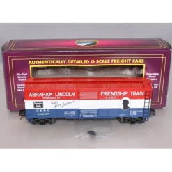 Trains*MTH 20-93521 O Gauge CB&Q 1947 Friendship Train 40' AAR Box Car #36267 - Model Train Junction: Quality Parts and Art Supplies