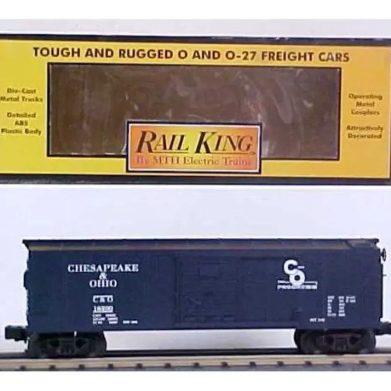 Trains*MTH 30-7411 O Gauge Chesapeake & Ohio Boxcar #18499 - Model Train Junction: Quality Parts and Art Supplies