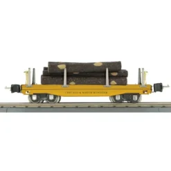 Trains*MTH 10-8057 O Gauge Chicago & North Western 2811 Flat w/ Log Load - Model Train Junction: Quality Parts and Art Supplies