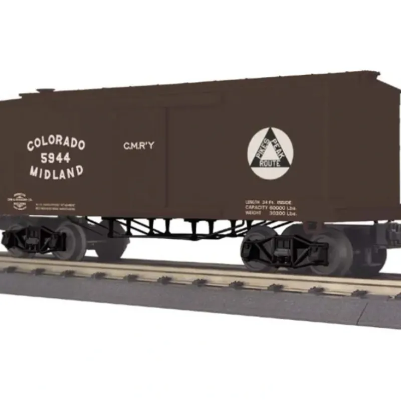Trains*MTH 30-74578 O Gauge Colorado Midland 19th Century 34' Box Car #5944 - Model Train Junction: Quality Parts and Art Supplies