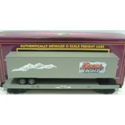 Trains*MTH 20-98605 O Gauge Coors Light Flatcar w/48' Trailer - Model Train Junction: Quality Parts and Art Supplies