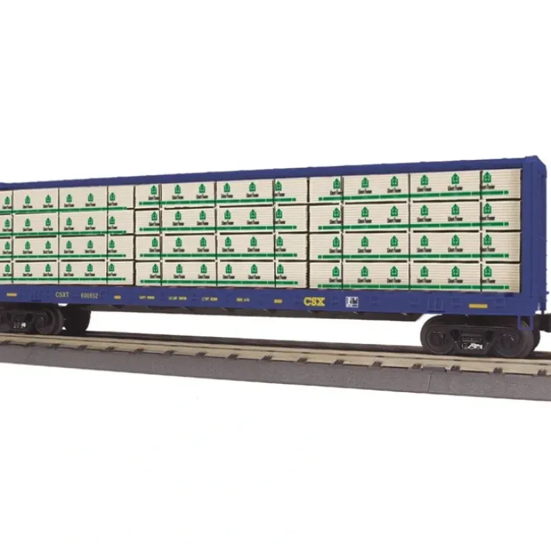 Trains*MTH 30-76418 O Gauge CSX Center I-Beam Flatcar #600852 - Model Train Junction: Quality Parts and Art Supplies