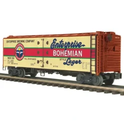 Trains*MTH 20-94239 O Gauge Enterprise Lager 40' Steel Sided Reefer #1512 - Model Train Junction: Quality Parts and Art Supplies