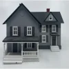 Trains*MTH 30-90054 O Gauge Farm House #6 - Gray w/Dark Gray Shutters - Model Train Junction: Quality Parts and Art Supplies
