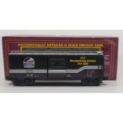Trains*MTH 20-93038 O Gauge Merchandising Year 2000 Seminar 40' Single Door Boxcar LN/Box - Model Train Junction: Quality Parts and Art Supplies